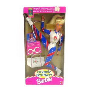 Vintage 1996 Mattel Olympic Gymnast Barbie Doll New in Box Never Opened